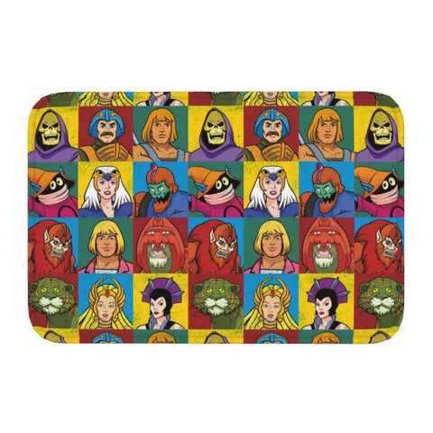Navak Carpet Trap Door Masters of The Universe Doormat Anti-Slip Bath Kitchen Mat He Man Welcome Garage Door Floor Entrance Carpet Rug
