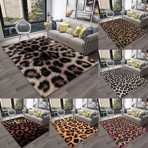 Navak Carpet Leopard Print Carpet Rugs Living Room Floor Mats Bedroom Decor Carpets for Bed Room Carpets for Living Room Decoration Maison