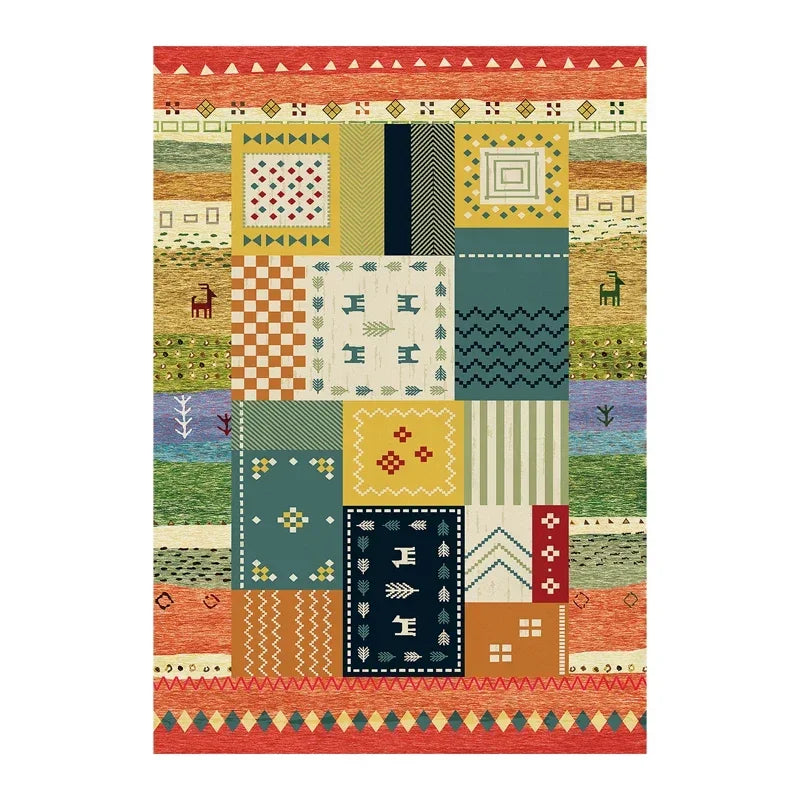 Navak Carpet Bohemian Persian-Inspired Area Rug for Living Room Bedroom Ethnic Tribal Design Soft Non-Slip Floor Mat