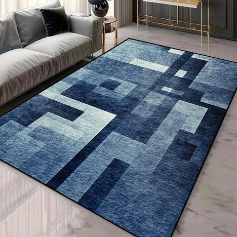 Navak Carpet Geometric Pattern 3D Area Rugs for Living Room and bedroom decor Washable Carpets with Non-slip Backing European Inspired Mats