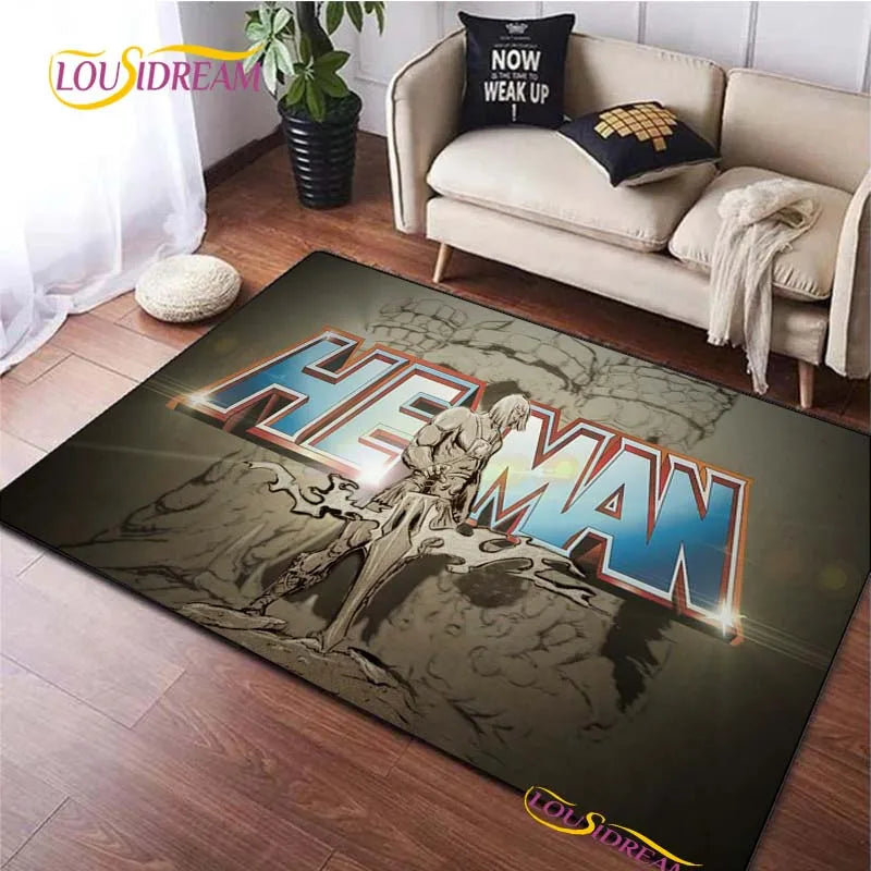Navak Carpet He-man masters Cartoon Anime Carpet for Living Room Bedroom Yoga Area Rug Kitchen Un-slip Floor Mat decor Alfombra Birthday gift