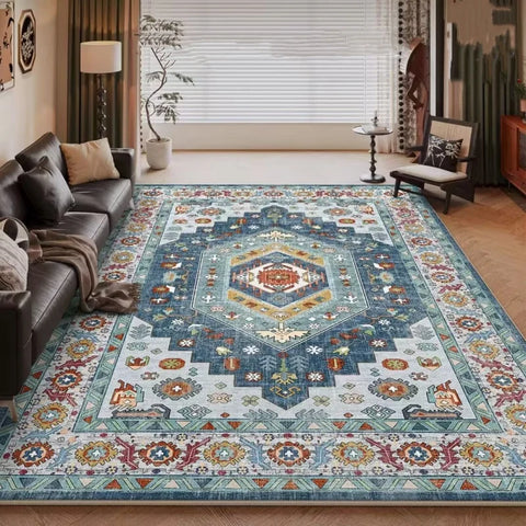 Navak Carpet American Retro Style Rugs for Bedroom Large Area Living Room Decoration Plush Carpet Anti-slip Lounge Floor Mat Fluffy Soft Rug
