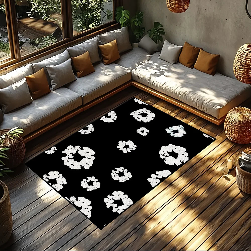 Navak Carpet small T-Tears carpet Anti-Slip Kitchen Bedroom fashion D-Denim Handmade Tufted Rug Luxury Living Room Entrance Decoration