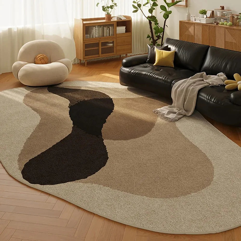 Navak Carpet Exclusive Picks Nordic Line Faux Wool Carpet - Scandi Minimalist Area Rug for Sofa, Bedroom & Bedside, Durable Non-Slip Mat Home Decor