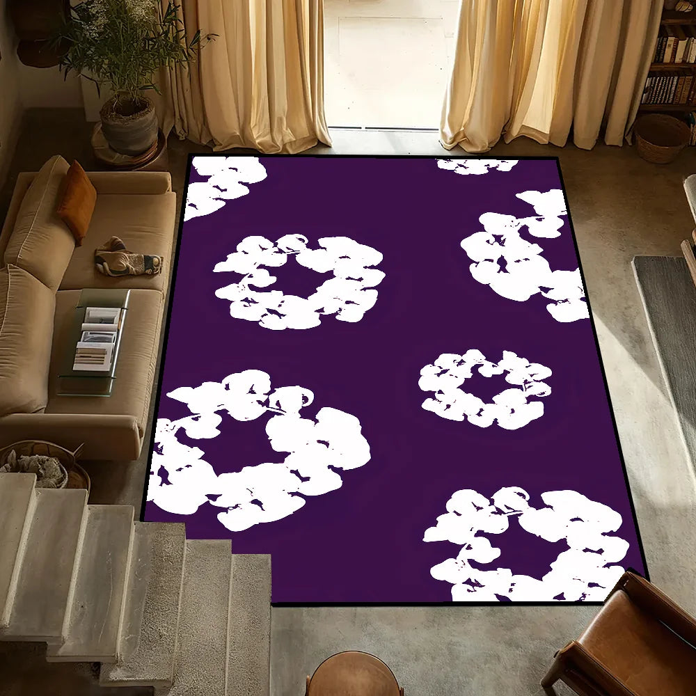Navak Carpet small T-Tears carpet Anti-Slip Kitchen Bedroom fashion D-Denim Handmade Tufted Rug Luxury Living Room Entrance Decoration