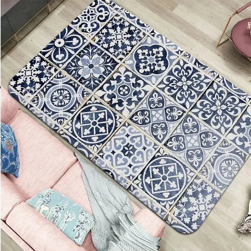 Navak Carpet Moroccan ethnic home decoration floor carpet children's room bedroom door mat living room bathroom absorbent floor mat