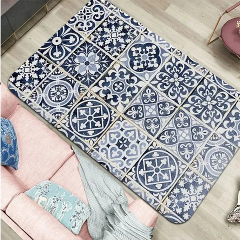 Navak Carpet Moroccan ethnic home decoration floor carpet children's room bedroom door mat living room bathroom absorbent floor mat