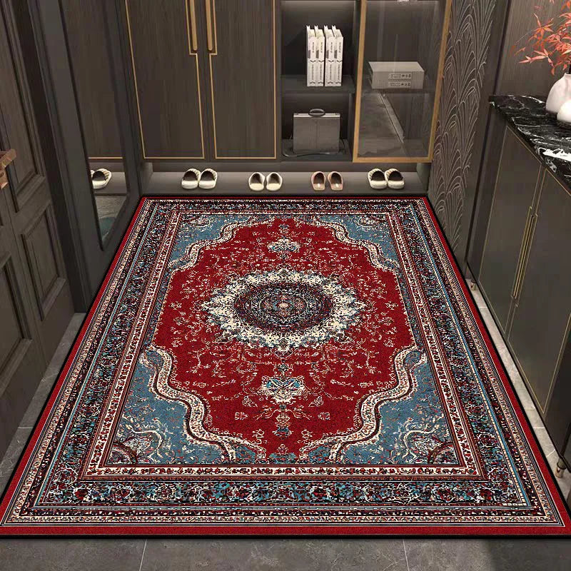 Navak Carpet Persian Style Retro Decoration Home Living Room Rugs Big Size Non-slip Room Decor Cloakroom Carpet Easy Clean Entrance Door Mat