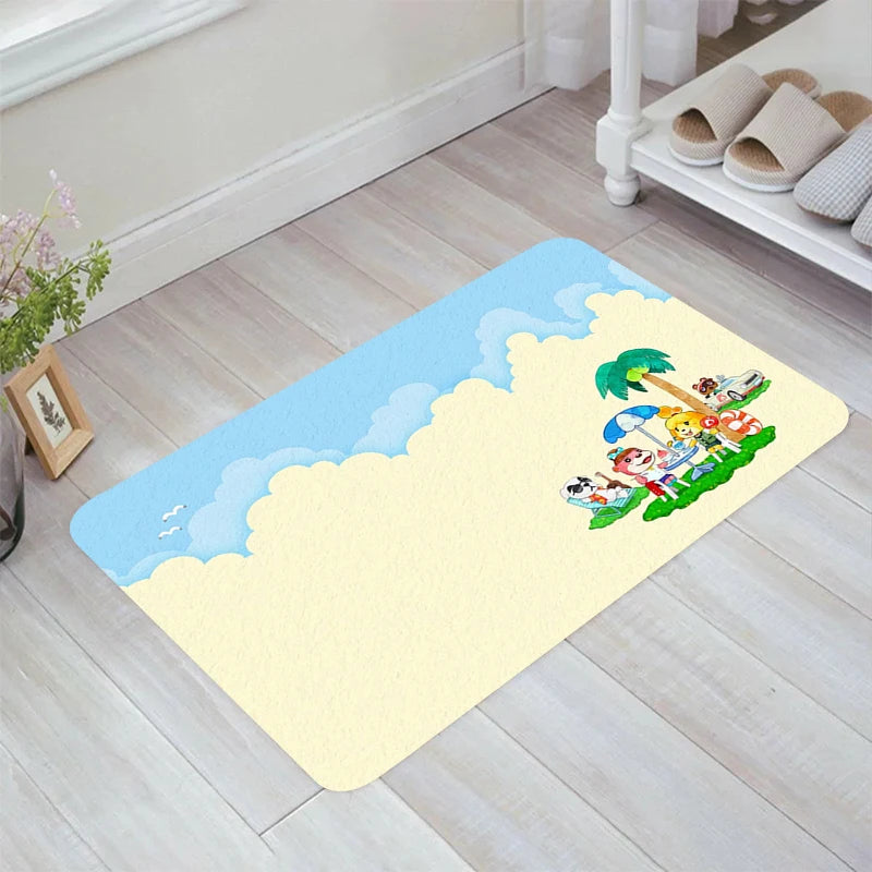 Navak Carpet Animal C-Crossing Game Floor Mat Home Carpet Entrance of House Room Rugs Carpets Balcony Kitchen Rug Foot Doormat Door Mats Bath