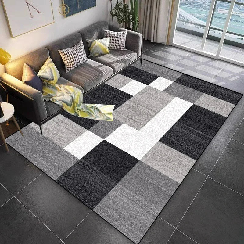 Navak Carpet Lattice Design Carpet Living Room Geometric Pattern Decoration Sofa Non-slip Rugs 200x300 Lounge Short Velvet Coffee Tables Mats