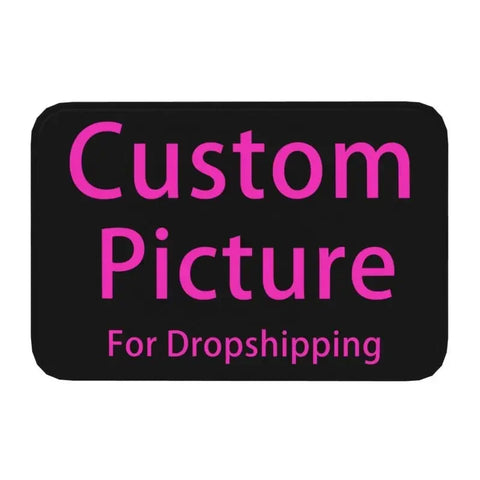 Navak Carpet Personalized Custom Photo Logo Front Door Mat Anti-Slip Absorbent Customized DIY Print Doormat Living Room Entrance Rug Carpet