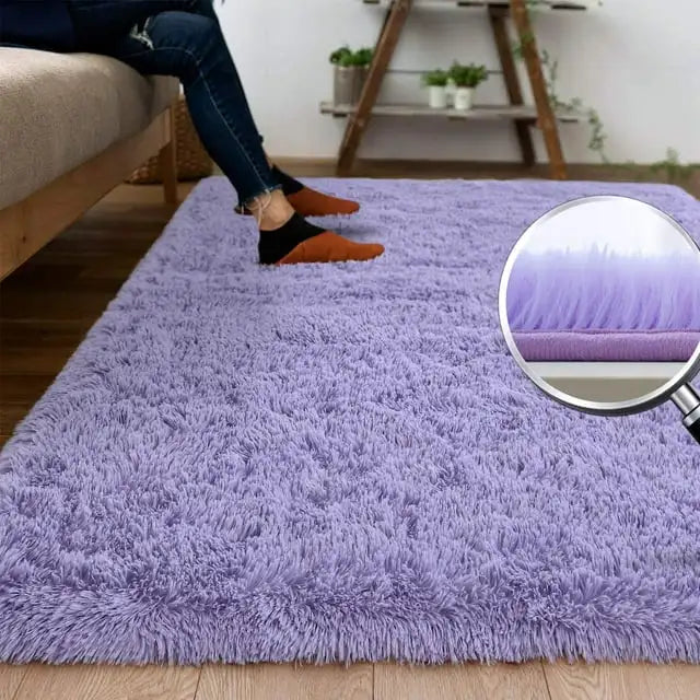 Navak Carpet Fluffy Rug Indoor Plush Soft Carpet for Living Room Anti-Skid Durable Area Rug for Girls Bedroom Kids Room Carpets