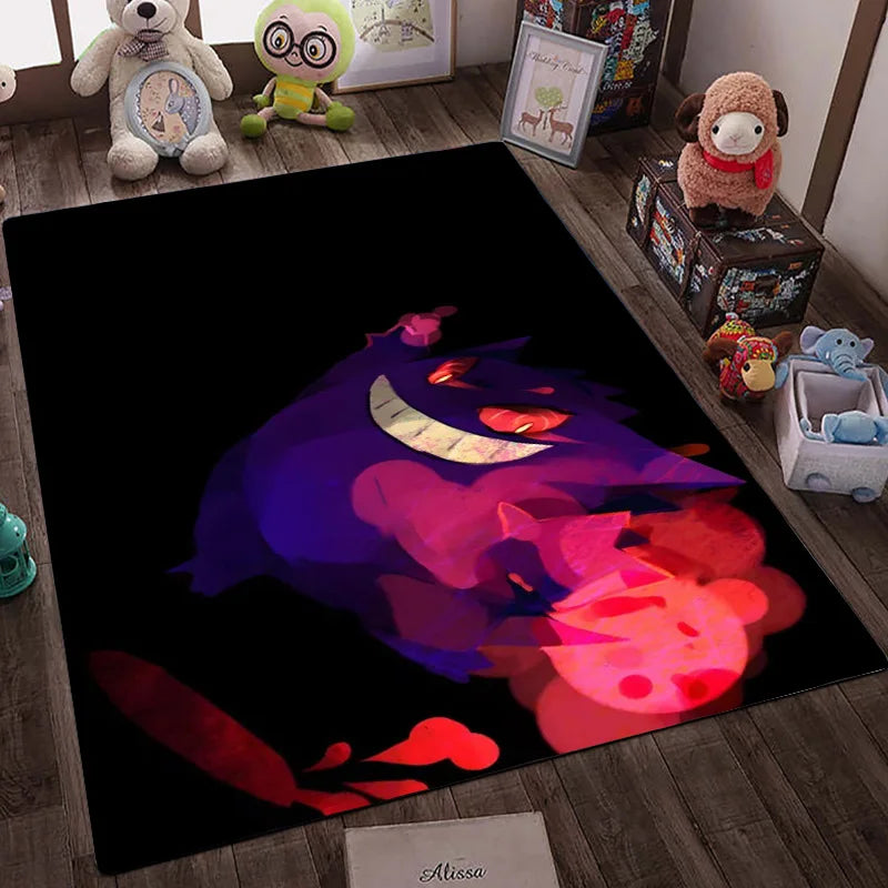 Navak Carpet Daily Picks Cartoon Anime Pokemon Carpet Floor Mat Gengar Lucario Living Room Bathroom Bedside Rug Home Decor