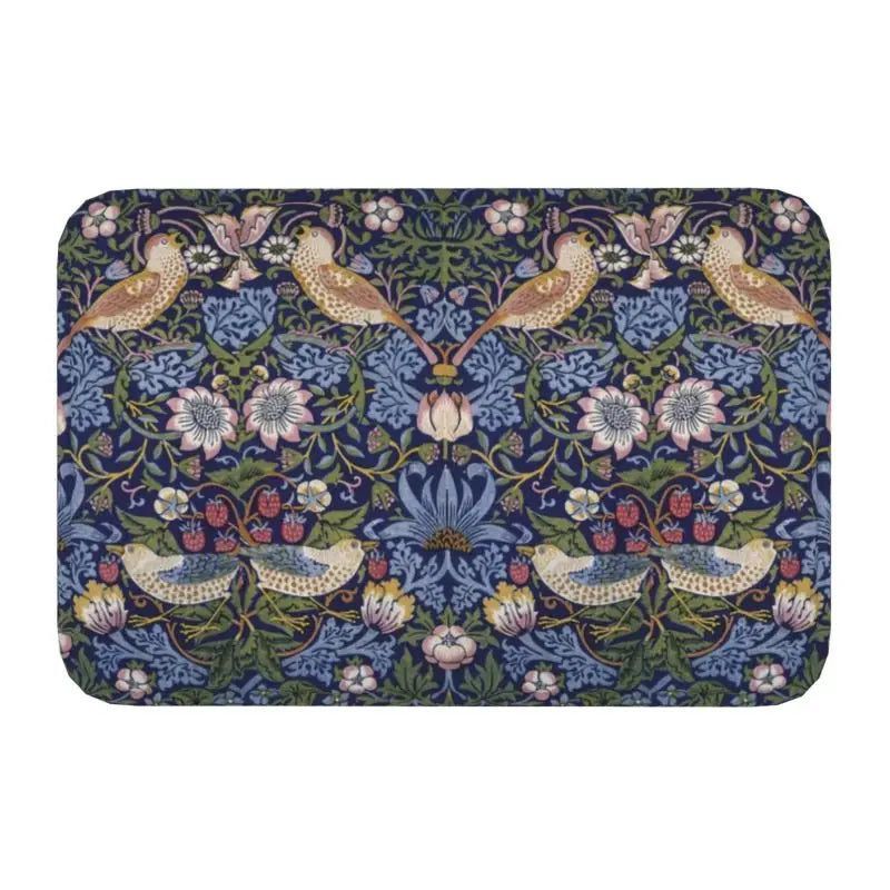 Navak Carpet Custom William Morris Compton Floral Art Nouveau Pattern Doormat Bath Door Floor Mat Textile Pattern Toilet Rug Carpet Footpad