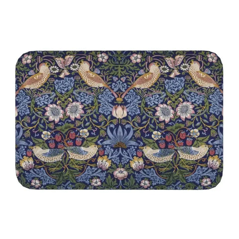 Navak Carpet Custom William Morris Compton Floral Art Nouveau Pattern Doormat Bath Door Floor Mat Textile Pattern Toilet Rug Carpet Footpad