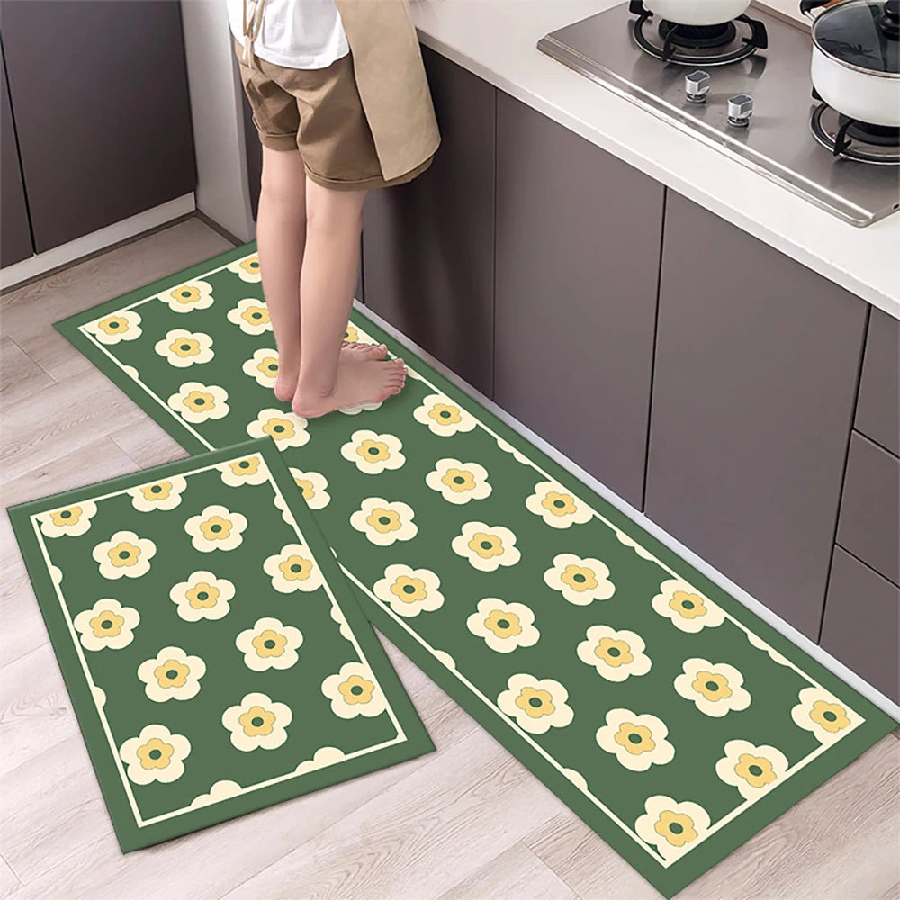 Navak Carpet Absorbent Kitchen Rug Non-slip Floor Mat Absorb Oil Kitchen Long Area Rug Bedroom Carpet Entrance Doormat Home Decor Room Tapis