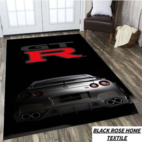 Navak Carpet Famous Sports Car G-gTR Racing Carpet Home Decoration Living Room Tea Table Office Desk Floor Mat Balcony Corridor Anti slip Rug