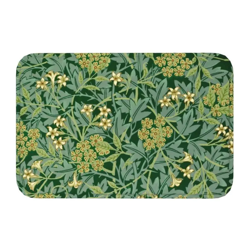 Navak Carpet Custom William Morris Compton Floral Art Nouveau Pattern Doormat Bath Door Floor Mat Textile Pattern Toilet Rug Carpet Footpad