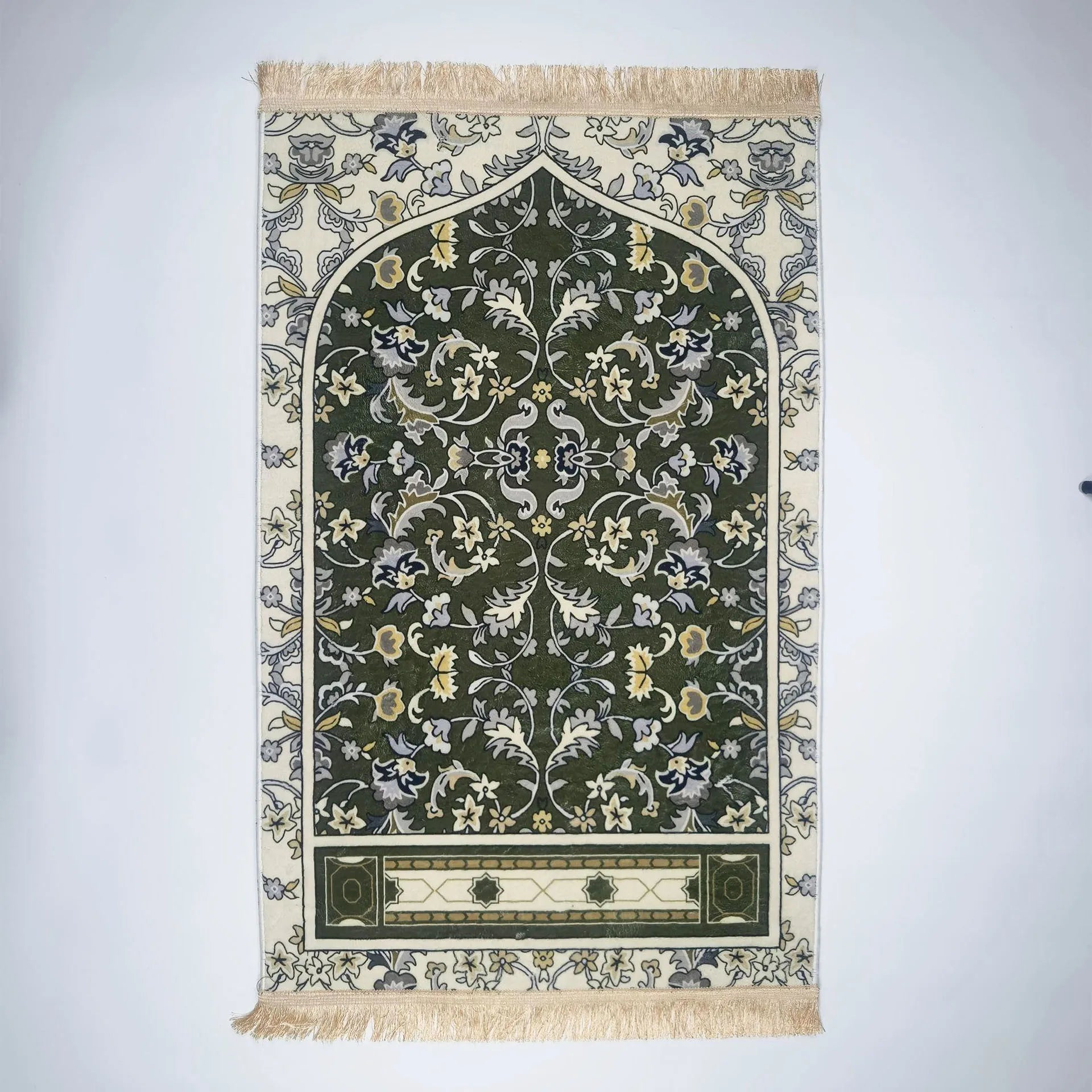 Navak Carpet Ramadan Embossing Floor Carpets Portable Soft Worship Kneel Travel Prayer Rug Non-slip Prayer Mat Flannel Carpet for Muslim