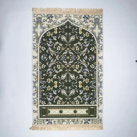 Navak Carpet Ramadan Embossing Floor Carpets Portable Soft Worship Kneel Travel Prayer Rug Non-slip Prayer Mat Flannel Carpet for Muslim