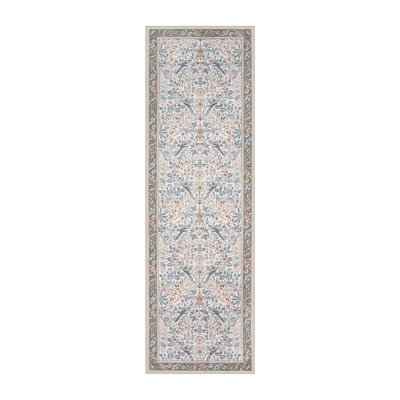 Navak Carpet Hallway Carpet Corridor Runner Long Floor Mat Machine Washable Non-slip Bedroom Bedside Foot Mats Green Rug Home Decoration Rugs