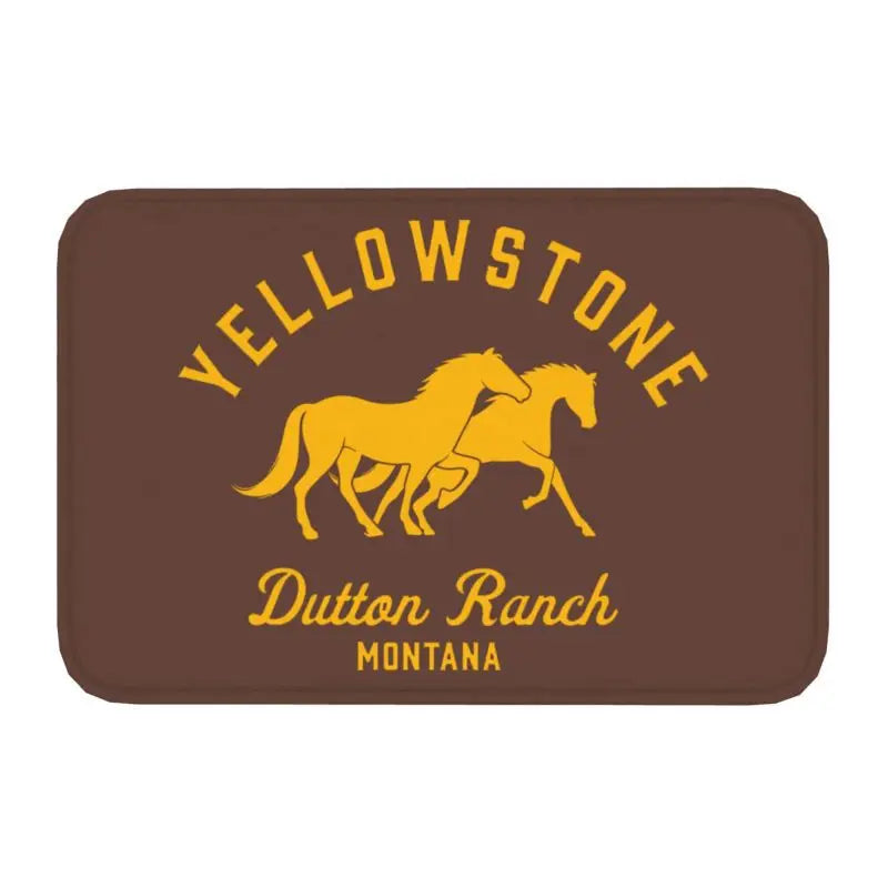 Navak Carpet Yellowstone Front Door Mat Anti-Slip Indoor Quick Dry Dutton Ranch Doormat Kitchen Balcony Entrance Rug Carpet