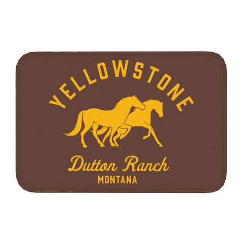 Navak Carpet Yellowstone Front Door Mat Anti-Slip Indoor Quick Dry Dutton Ranch Doormat Kitchen Balcony Entrance Rug Carpet