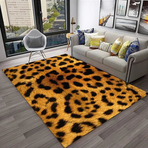 Navak Carpet Leopard Print Carpet Rugs Living Room Floor Mats Bedroom Decor Carpets for Bed Room Carpets for Living Room Decoration Maison