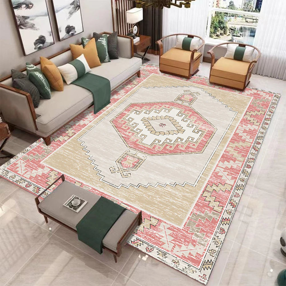 Navak Carpet Retro Turkish Persian Ethnic Carpet Morocco Rug Living Room Bedside Bedroom Rug Kitchen Dining Table Floor Mat Hallway Doormat