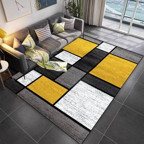 Navak Carpet Lattice Design Carpet Living Room Geometric Pattern Decoration Sofa Non-slip Rugs 200x300 Lounge Short Velvet Coffee Tables Mats