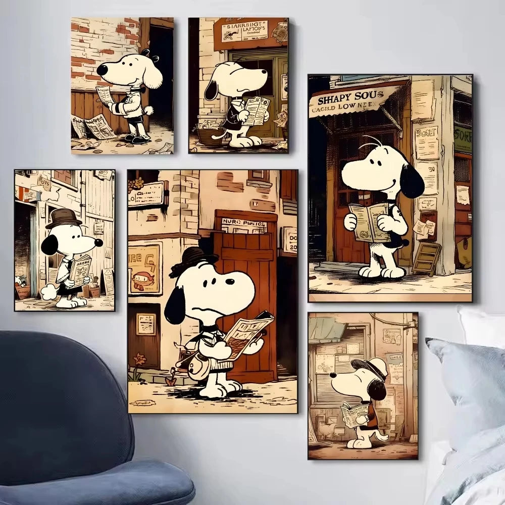 Navak Carpet Daily Picks Retro Classic S-Snoopy Dog Poster Stickers Art Wall Murals Decor Game Room Decor Gifts Painting