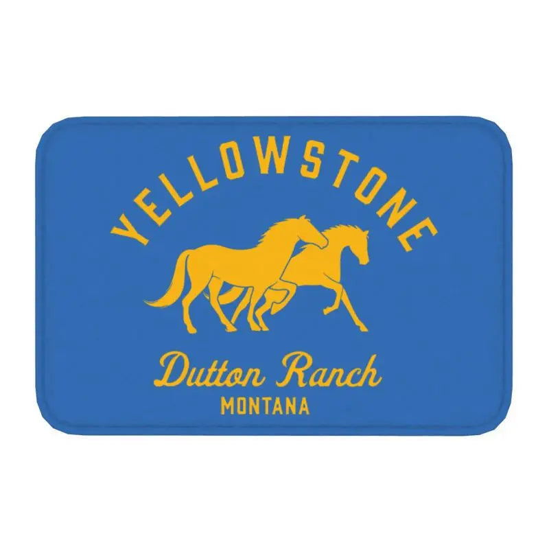 Navak Carpet Yellowstone Front Door Mat Anti-Slip Indoor Quick Dry Dutton Ranch Doormat Kitchen Balcony Entrance Rug Carpet