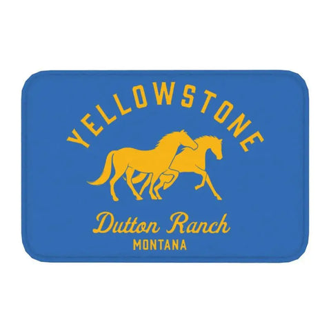 Navak Carpet Yellowstone Front Door Mat Anti-Slip Indoor Quick Dry Dutton Ranch Doormat Kitchen Balcony Entrance Rug Carpet