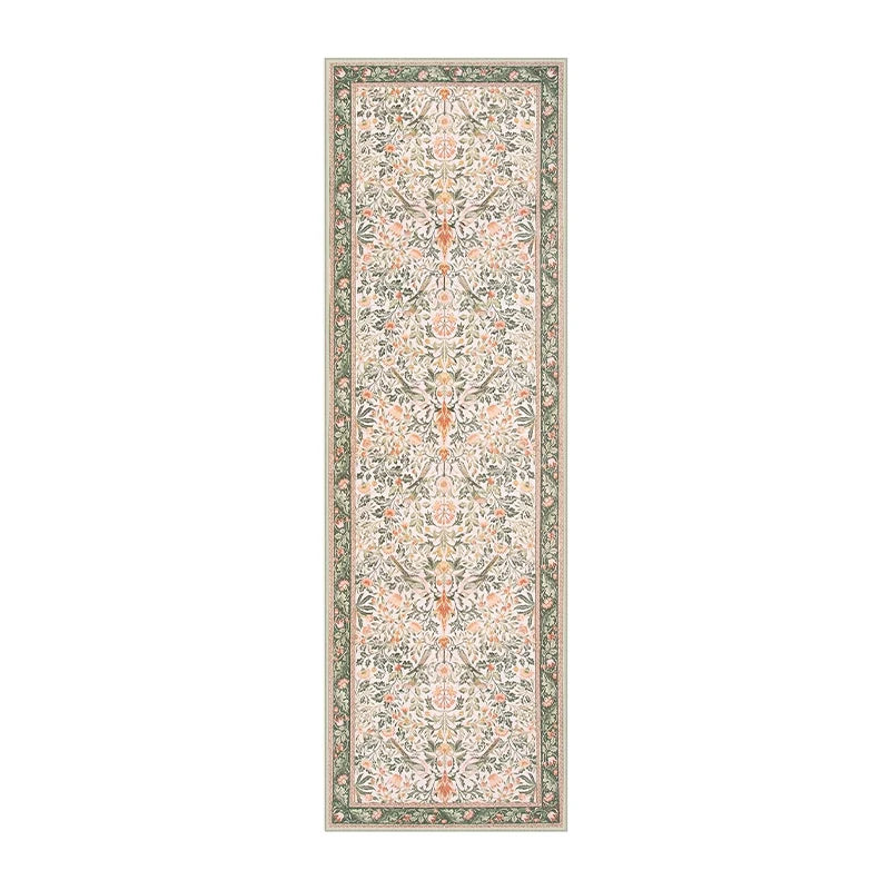 Navak Carpet Hallway Carpet Corridor Runner Long Floor Mat Machine Washable Non-slip Bedroom Bedside Foot Mats Green Rug Home Decoration Rugs