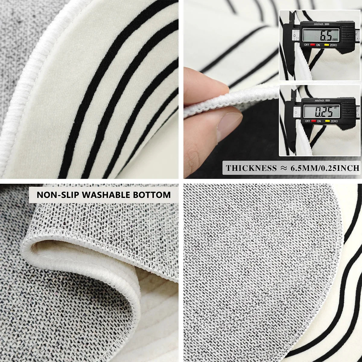 Navak Carpet Living Room Carpet Non-slip Machine Washable Easy To Fold Bedroom Rug Imitation Cashmere Retro Large Size Floor Mat Alfombra 양탄자