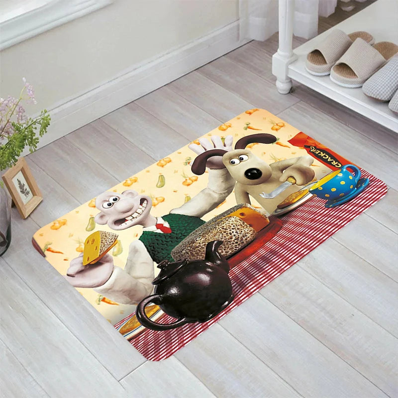 Navak Carpet A-Wallace and A-Gromit Floor Mat Carpets Kitchen Rug Home Doormat Entrance Door Balcony Rugs Room Mats Foot Carpet Bathroom Bath