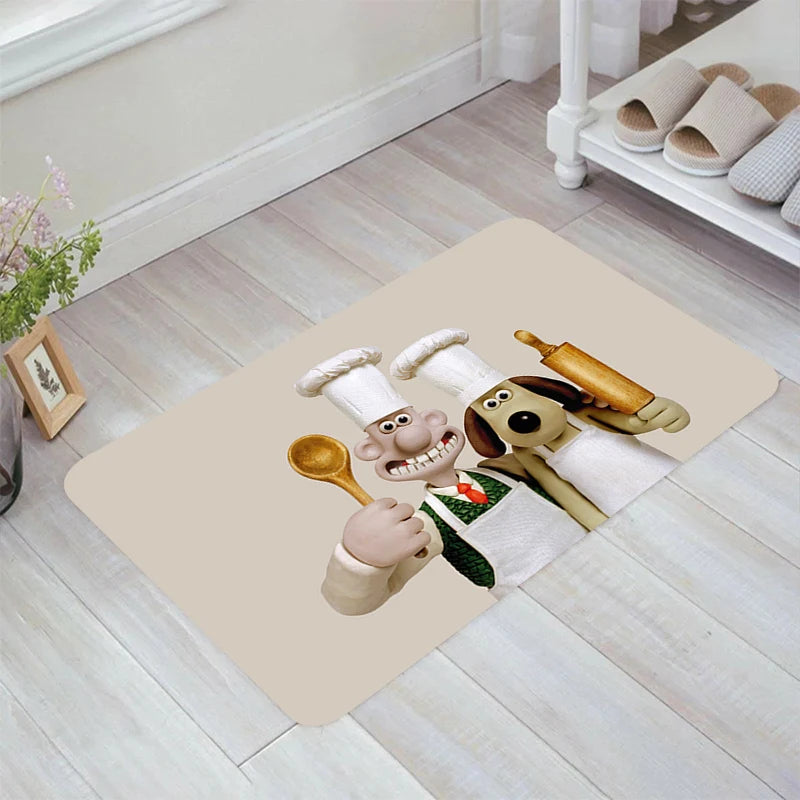 Navak Carpet A-Wallace and A-Gromit Floor Mat Carpets Kitchen Rug Home Doormat Entrance Door Balcony Rugs Room Mats Foot Carpet Bathroom Bath