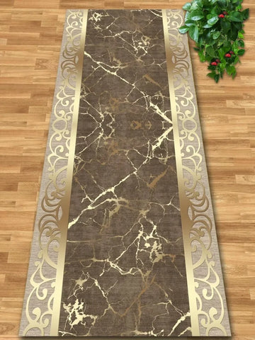 Navak Carpet Luxury Gold Hall Corridor Carpet High End Hotel Lobby Decoration Entryway Carpets Non-slip Carpet Runner Customizable Aisle Rug