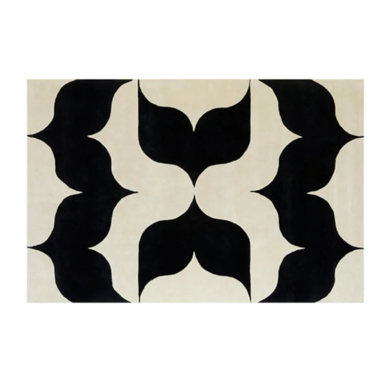 Navak Carpet French Retro Bedroom Decor Stripe Carpet Minimalist Carpets for Living Room Home Art