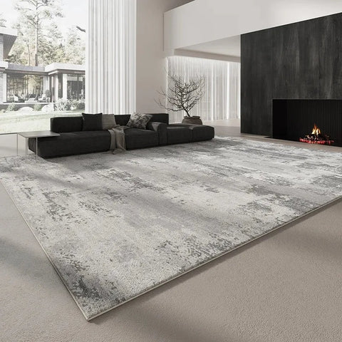Navak Carpet Italian Minimalist Carpets for Living Room Light Luxury Bedroom Decor Plush Carpet Fluffy Soft Grey Area Rug Home Thickened Mat