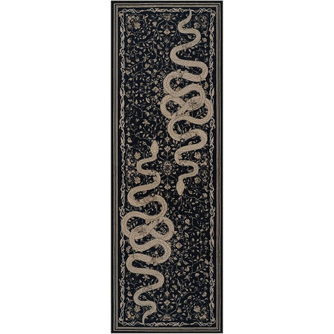 Navak Carpet Hallway Carpet Runner Rug Black Long Carpets Corridor Machine Washable Bedroom Kitchen Floor Mat Elegant Home Decoration Rugs