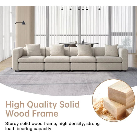 Navak Carpet Love Seaters Extra Large Sectional Sofa for Living Room,2 Seaters for Small Apartment.,Convertible Leisure Couch,Deep Couches