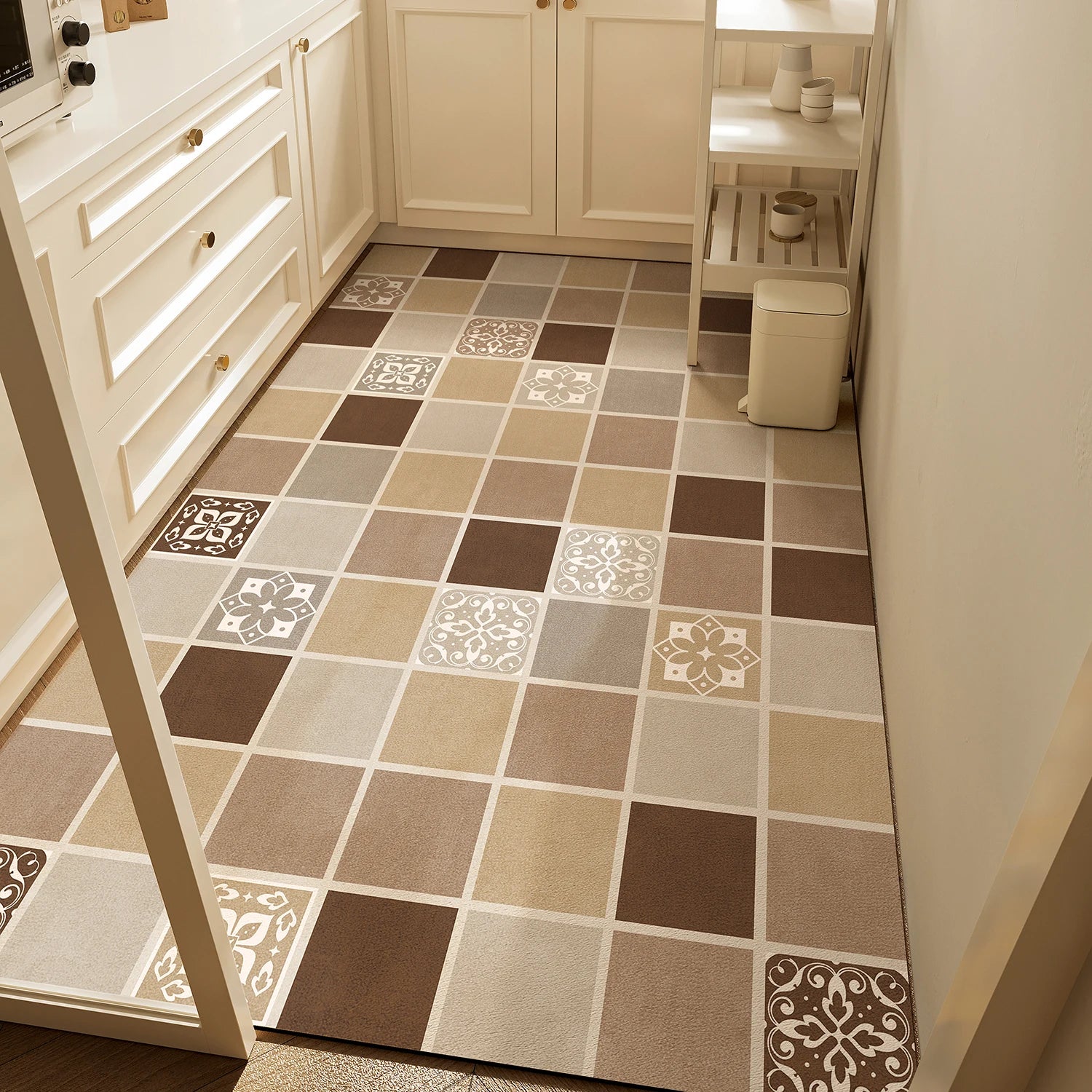 Navak Carpet Kitchen Rug Long Carpet Waterproof Pvc Floor Mat Non-slip Leather Home Decor Anti-fatigue Foot Mats Alfombra Cocina שטיח למטבח
