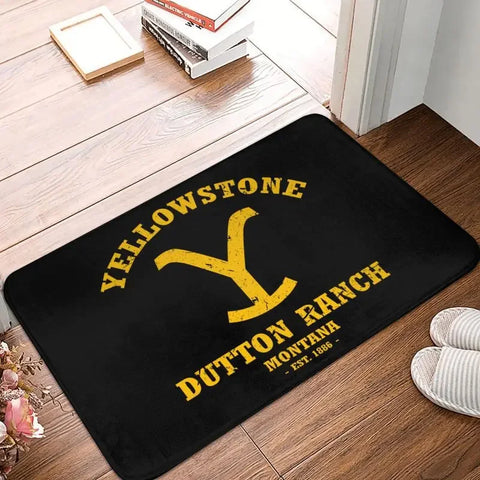 Navak Carpet Yellowstone Front Door Mat Anti-Slip Indoor Quick Dry Dutton Ranch Doormat Kitchen Balcony Entrance Rug Carpet