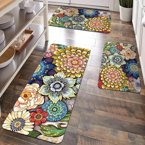 Navak Carpet 1PC Charactors pattern Kitchen Rugs Non-Slip Home Door Mats Pop design Bathroom Rugs Bath Mat Carpet for Home Sink Laundry Decor