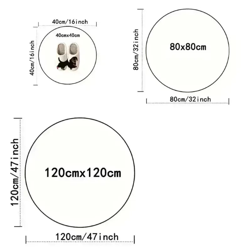 Navak Carpet Compass Print Round Area Rug Bedroom Kitchen Mat Washable Indoor Floor Accent Bathroom Carpet Living Room Home Office Hallway