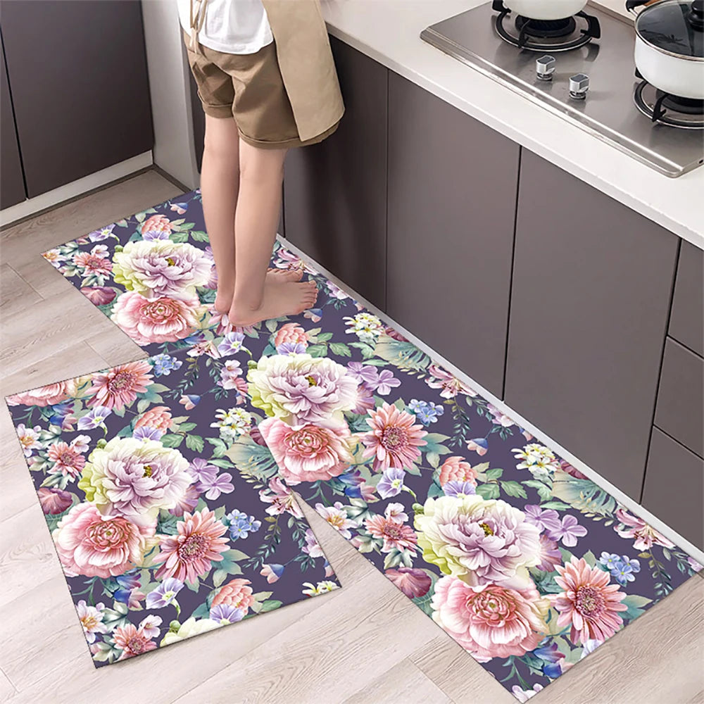 Navak Carpet Absorbent Kitchen Rug Non-slip Floor Mat Absorb Oil Kitchen Long Area Rug Bedroom Carpet Entrance Doormat Home Decor Room Tapis