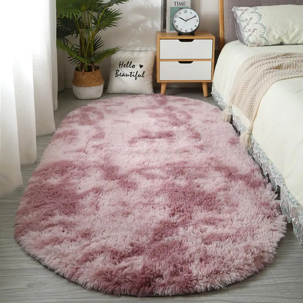 Navak Carpet Exclusive Picks Soft Bedside Carpet Oval Carpet Girl Rug For Bedroom  Carpet For Live Room Winter Warm Floor Mat Doormat Home Decoration