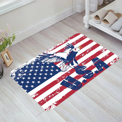 Navak Carpet Flag of American Floor Mat Carpets Room Mats Rugs Home Doormat Entrance Door Kitchen Carpet Balcony Foot Rug Bathroom Bath House