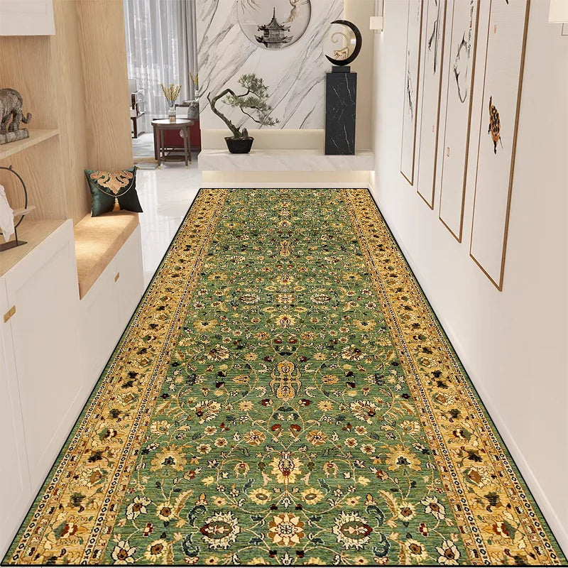 Navak Carpet Exclusive Picks New Chinese Retro Long Carpet Non-Slip Wear Entrance Corridor Modern Zen Space Floor Mat Home Decoration